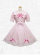 Summer's Big Miss Series Pink Short Sleeve Classic Lolita Dress