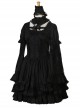 Black Long Sleeves Lace Gothic Lolita Dress