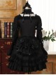 Black Long Sleeves Lace Gothic Lolita Dress