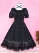 Pure Color Short Sleeves Classic Lolita Dress