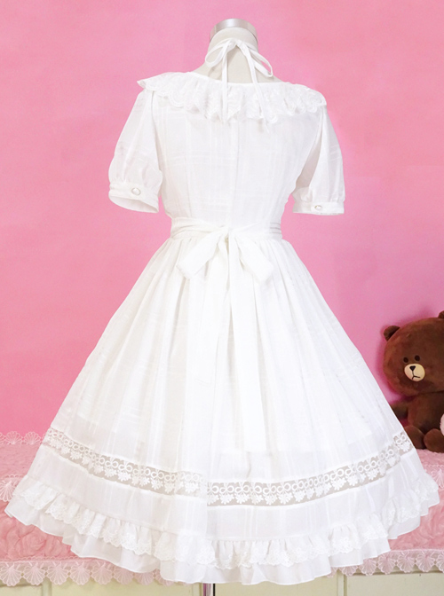 Pure Color Short Sleeves Classic Lolita Dress