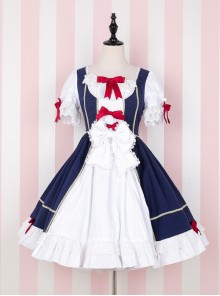 Snow White Luxuriant Version Sweet Classic Lolita Short Sleeve Dress