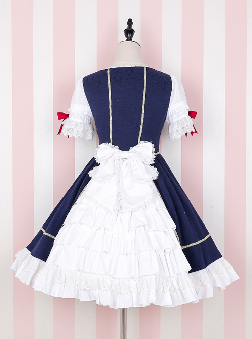 Snow White Luxuriant Version Sweet Classic Lolita Short Sleeve Dress