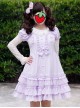 High Waist Cute Ruffle Chiffon Sweet Lolita Short Sleeve Dress