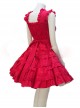Red Sleeveless Ruffles Classic Lolita Dress