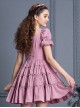 Retro Short Sleeves High Waist Classic Lolita Dress