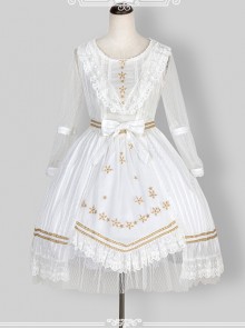 Long Sleeve Bow Lace Ruffles Classic Lolita Dress