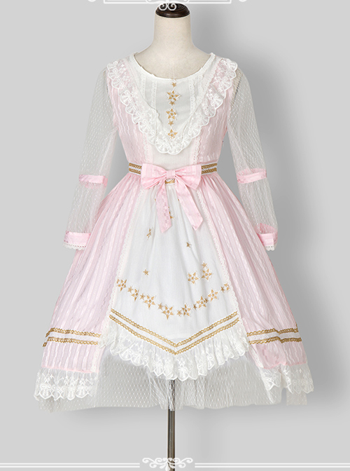 Puff Sleeve Bowknot Ruffles Classic Lolita Dress