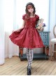 High Waist Ruffles Puff Sleeves Bowknot Sweet Lolita Dress