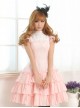 Pink Sleeveless Ruffle Sweet Lolita Dress