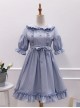 Cute Ruffles Doll Collar Short Sleeves Classic Lolita Dress