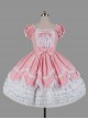 Cotton Bowknot Ruffles Short Sleeves Sweet Lolita Dress