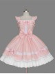 Pure Cotton Bowknot Sweet Lolita Sleeveless Dress