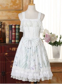 Autumn Whispers Series Bowknot Cotton Classic Lolita Dress