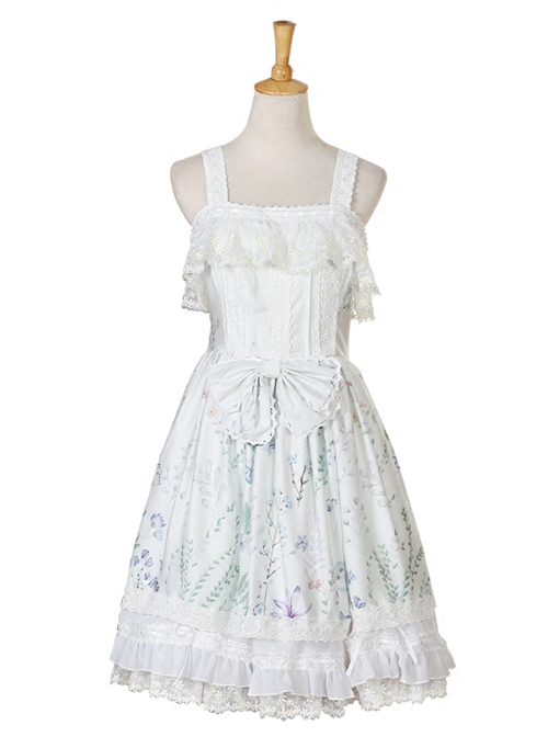 Autumn Whispers Series Bowknot Cotton Classic Lolita Dress
