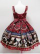 Teddy Bear Printing Bows Sweet Lolita Sling Dress