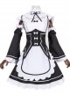 Black Cosplay Maid Costume Sweet Lolita Dress