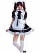 Black Cosplay Maid Costume Maid Dress Set