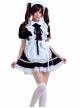 Black Cosplay Maid Costume Maid Dress Set