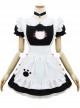 Embroidered Sexy Little Cat Maid Short Sleeve Costume