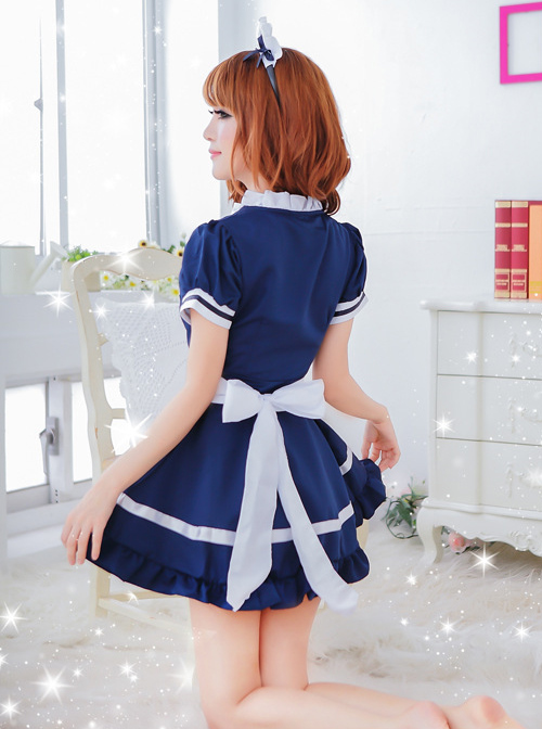 Short Sleeves Cute Maid Cosplay Costume