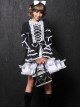 Black Long Sleeves Bowknot White Lace Sweet Lolita Dress