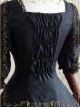 Elegant Black Jacquard Classic Lolita Half Sleeve Dress