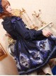 Alice Little Red Cap Series Printing Retro Slim Classic Lolita Sling Dress