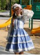 Fresh Mille Crepes Series Lace Classic Lolita Sling Dress