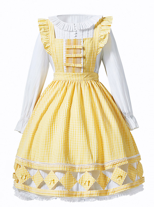 Freyja's Spring Series Classic Lolita Hollowed Out Pastoral Apron