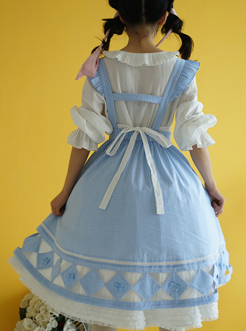 Freyja's Spring Series Classic Lolita Hollowed Out Pastoral Apron