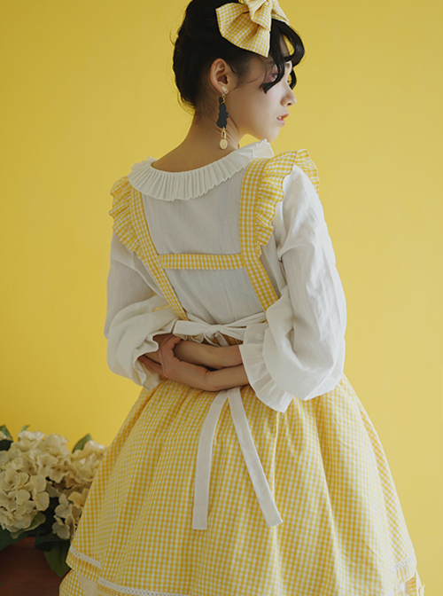 Freyja's Spring Series Classic Lolita Hollowed Out Pastoral Apron