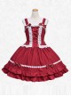 Strawberry Drops Series Red Sweet Lolita Sling Dress