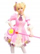 Card Captor Sakura Pink-white Dress Cosplay Costume Sweet Lolita Dress Set