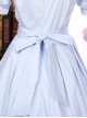 Lapel Bowknot School Lolita Short Sleeve Dress