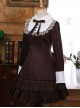 Retro Bowknot Long Sleeves Ruffles Classic Lolita Dress