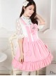 Autumn And Winter Pink Cute Bowknot Sweet Lolita Dress