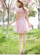 Square-neck Cute Sweet Lolita Short Sleeve Dress