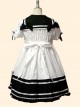 Cute Navy Collar Short Sleeve School Lolita Dress