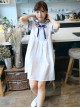 Navy Style Loose Short Sleeve School Lolita Dress