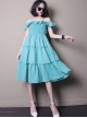 Concise Ruffles Classic Lolita Strapless Dress