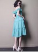 Concise Ruffles Classic Lolita Strapless Dress