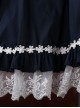 Navy Blue Elegant Short Sleeve Classic Sweet Lolita Dress