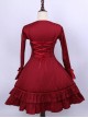 Retro Long Sleeves Ruffle Elegant Classic Lolita Dress