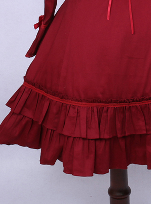 Retro Long Sleeves Ruffle Elegant Classic Lolita Dress