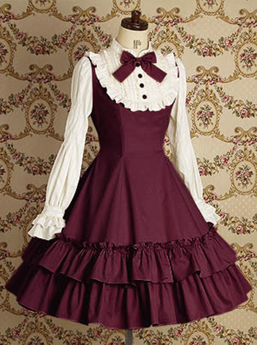 Long Sleeves Ruffle Elegant School Lolita Dress