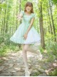 Mint Green Short Sleeve Bowknot Classic Lolita Dress
