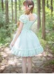 Mint Green Short Sleeve Bowknot Classic Lolita Dress