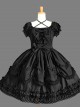 Cotton Bowknot Lace Sweet Lolita Short Sleeves Dress