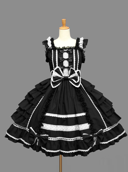 Sleeveless Bind Straps Lace Cute Sweet Lolita Dress